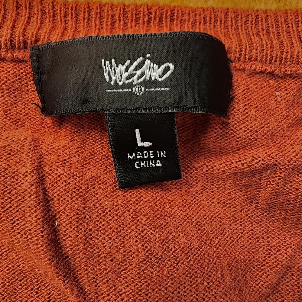 Mossimo Women's V-Neck Rust Sweater Size Large - Picture 3 of 7